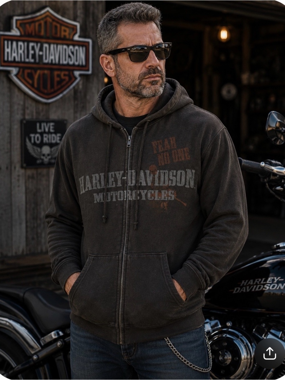 Harley Davidson men’s hoodie size small